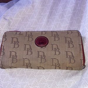 Dooney & Bourke large zip around wristlet wallet